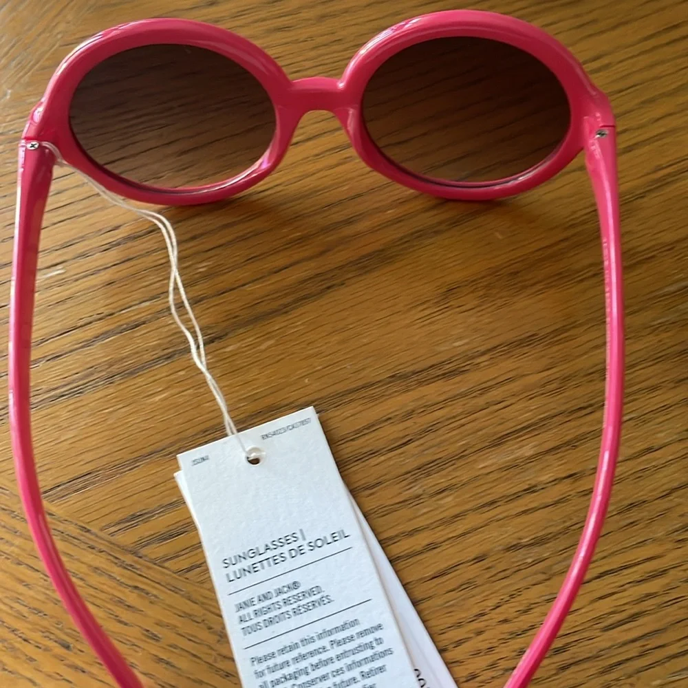 Janie and Jack Pink Kid Sunglasses Ages 4 and Up NWT